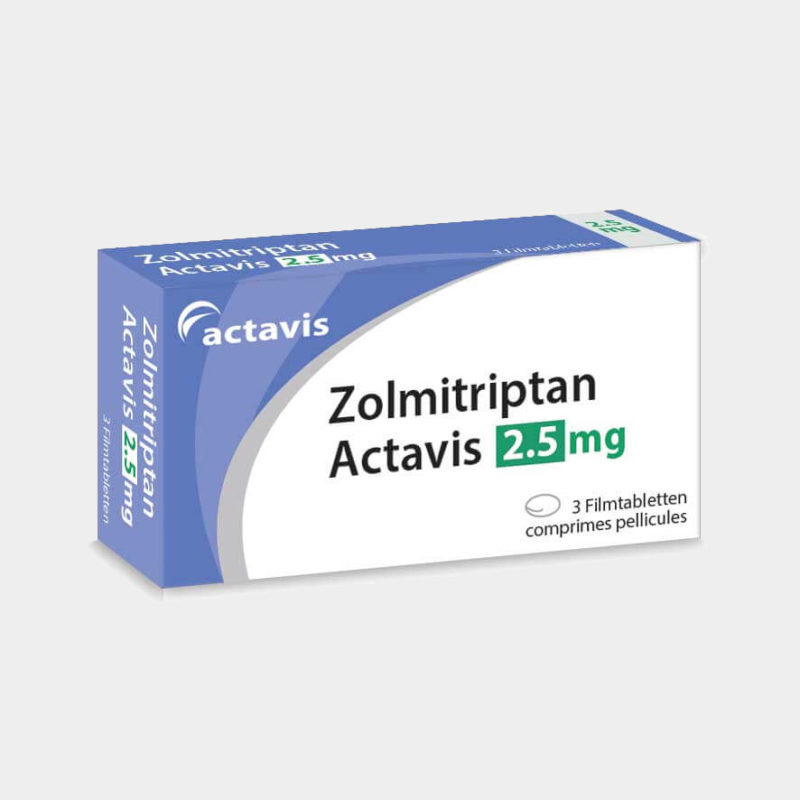 Zolmitriptan Actavis 2.5mg Buy Online From