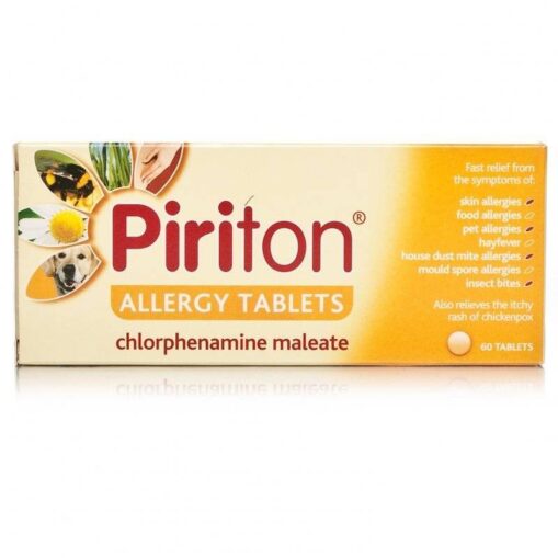 Buy Piriton Allergy 4mg Tablets 30 tablets Online Daily Chemist