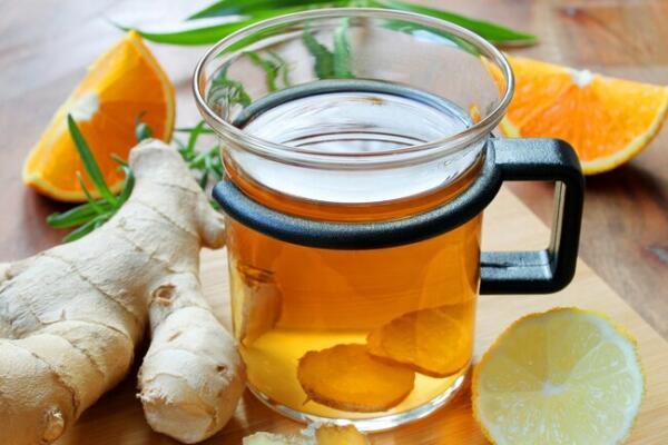 ginger and lemon tea