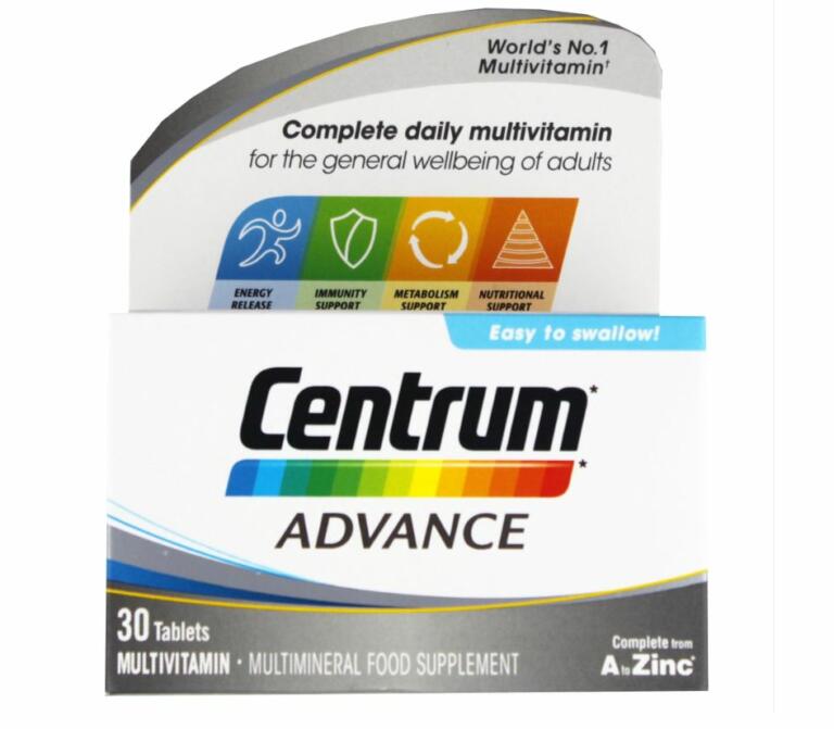Buy Centrum Advance Multivitamins Pack of 30 Online Daily Chemist