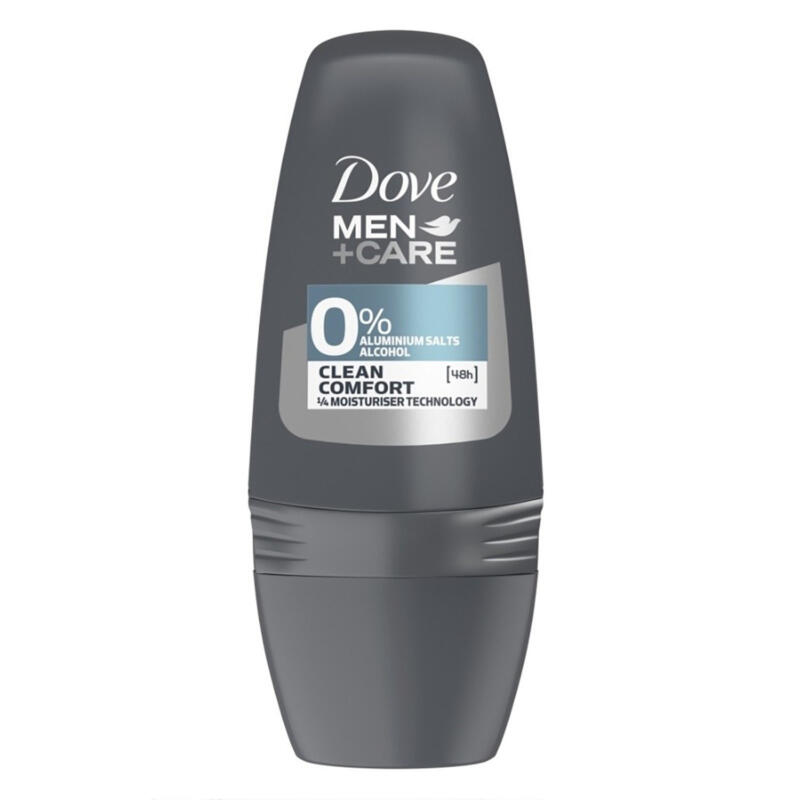 Buy Dove For Men Antiperspirant Roll On Clean Comfort Aluminum Free 50ml Pack Online Daily Chemist