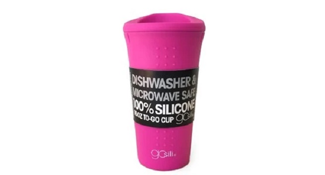 GoSili Silicone 16 oz Coffee Cup Hot Pink