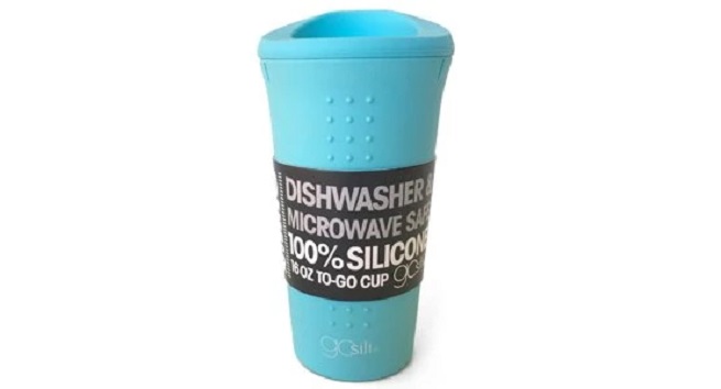 GoSili Silicone 16 oz Coffee Cup Teal